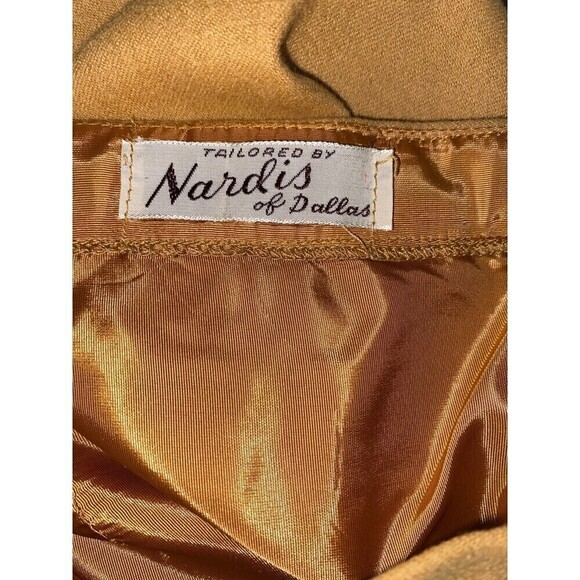 Vintage Forstmann Midi Skirt Womens Brown 100% Virgin Wool Lined 24" Waist - Picture 4 of 4